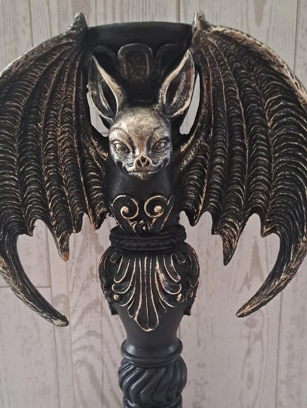 Gothic Bat Candle Holder Decorative Accent Halloween Decor